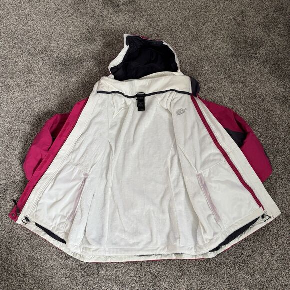 The North Face Hyvent 3in1 Winter Hooded Jacket TC3P + TM3P Pink White Large - Picture 6 of 16